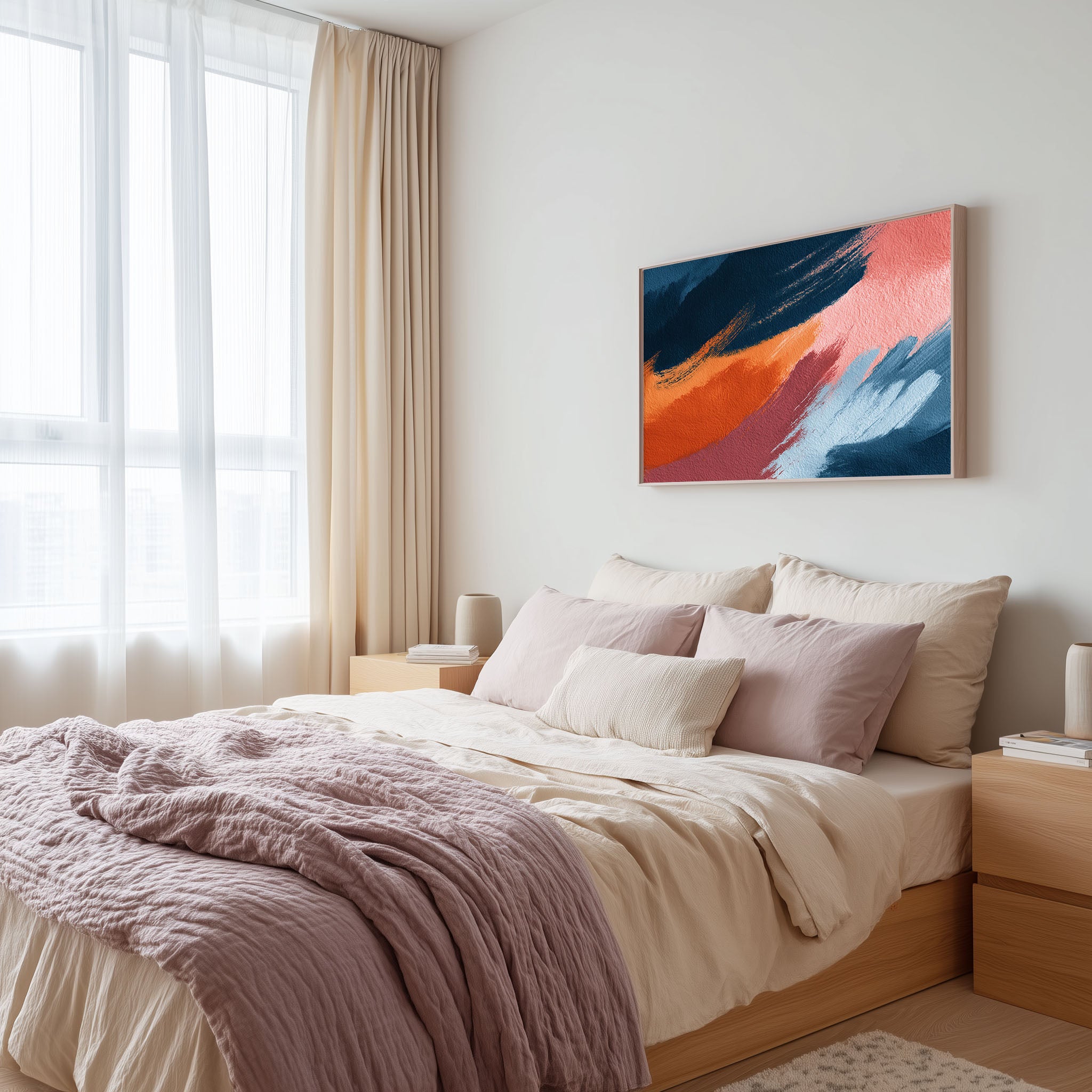 Digitaler Download – Samsung Frame TV Art Abstraktes Gemälde, Moderne Kunst für Frame TV