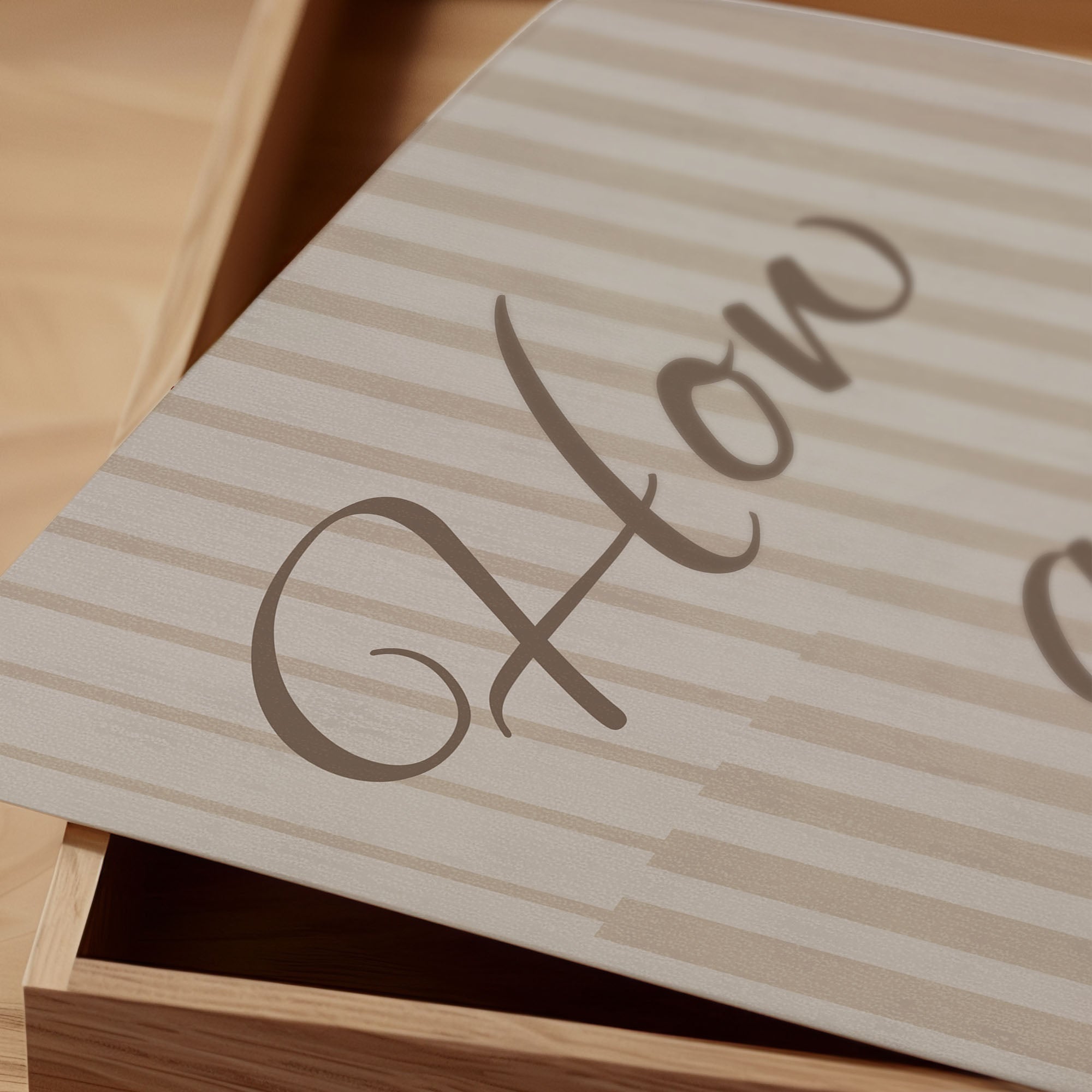 Typografie Poster - Inspirierendes Wandbild in Beige & Braun | Minimalistische Wanddeko auf halbmattem Papier
