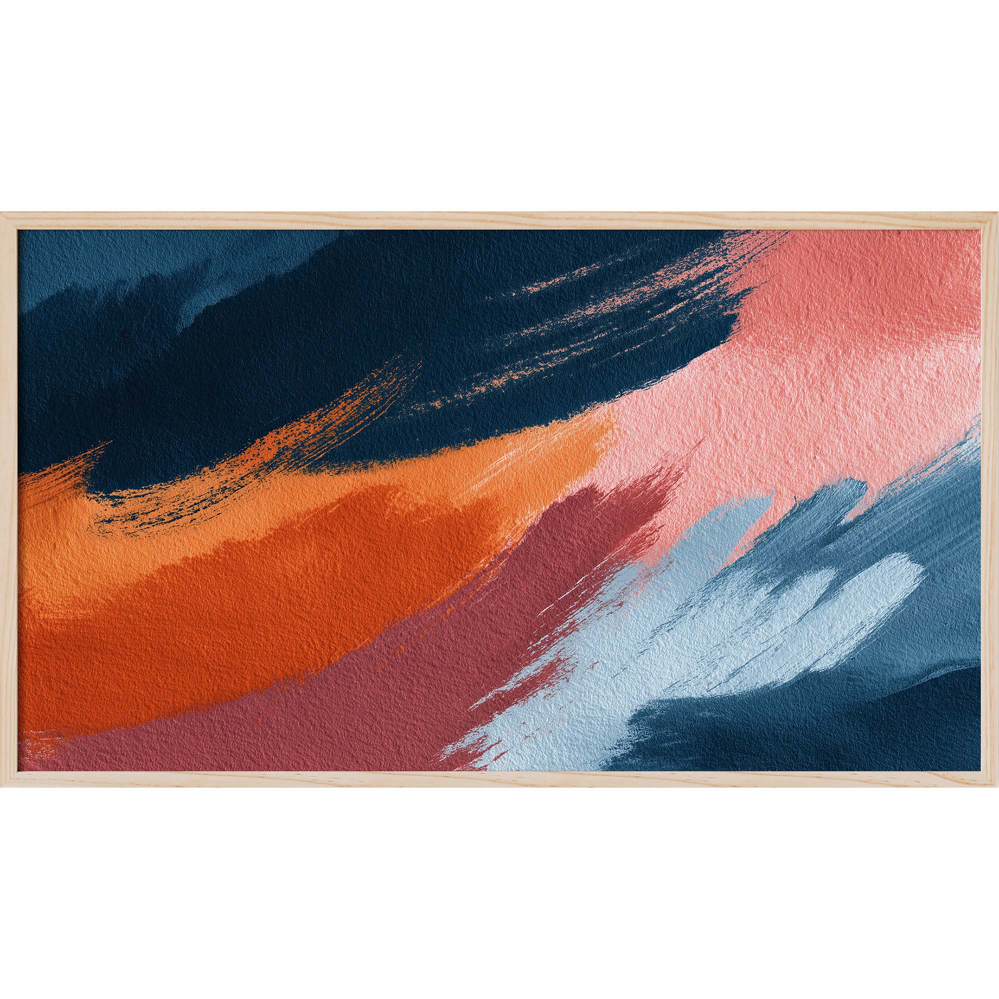 Digitaler Download – Samsung Frame TV Art Abstraktes Gemälde, Moderne Kunst für Frame TV